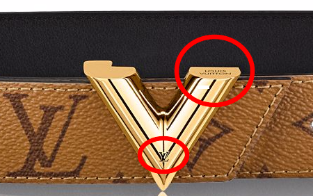 cintura louis vuitton nera e oro