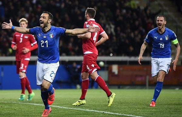 EURO2020: NAZIONALE.ITALIA-LIECHTENSTEIN 6-0,QUAGLIARELLA NELLA STORIA