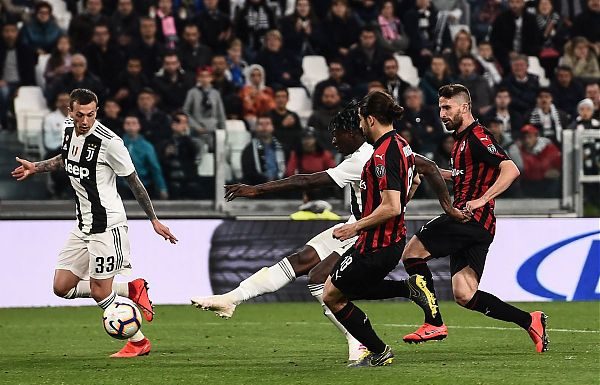 CALCIO: SERIE A. ANCORA KEAN DECISIVO, JUVE BATTE MILAN 2-1