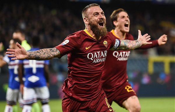 CALCIO: SERIE A. ROMA BATTE SAMPDORIA 1-0, DECIDE DE ROSSI