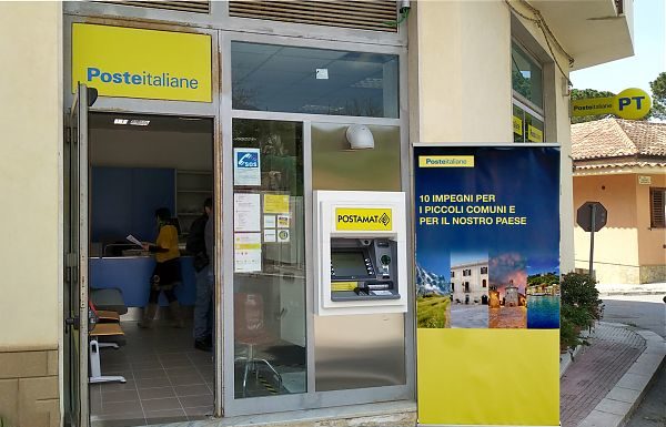 POSTE ITALIANE: INSTALLATO PRIMO POSTAMAT UFFICIO POSTALE DI SCILLATO