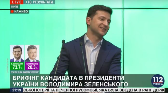 IL COMICO ZELENSKY E’ IL NUOVO PRESIDENTE DELL’UCRAINA