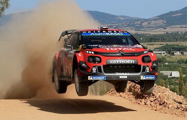 MONDIALE RALLY, CITROEN C3 WRC DI OGIER IN TESTA AL SARDEGNA2019