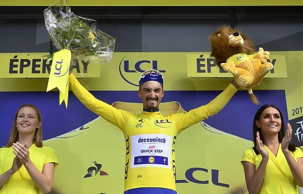 TAPPA A DE GENDT, ALAPHILIPPE STRAPPA LA MAGLIA GIALLA A CICCONE
