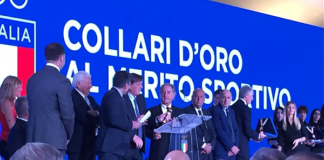 CONSEGNATI I COLLARI D’ORO AL FORO ITALICO