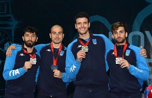 EUROPEI, ARGENTO FIORETTO UOMINI A SQUADRE