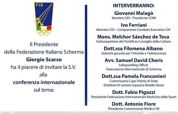 MERCOLEDI’ AL CONI CONVEGNO “SAFEGUARDING POLICY”