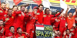 LECLERC VINCE IN BELGIO SU HAMILTON, VETTEL 4°