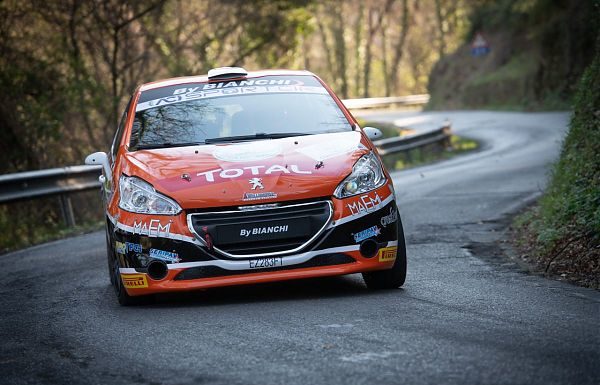 PEUGEOT COMPETITION 208 RALLY CUP TOP. SECONDO ROUND AL SANREMO