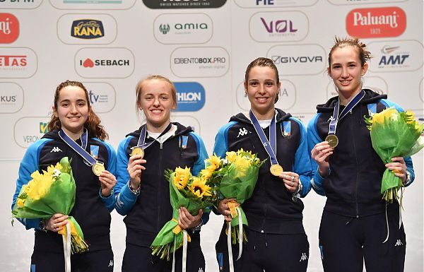 MONDIALI CADETTI/GIOVANI. ORO SPADA DONNE, BRONZO SPADISTI