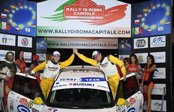 SCALZOTTO VINCE IL RALLY DI ROMA CAPITALE E GUIDA LA SUZUKI CUP