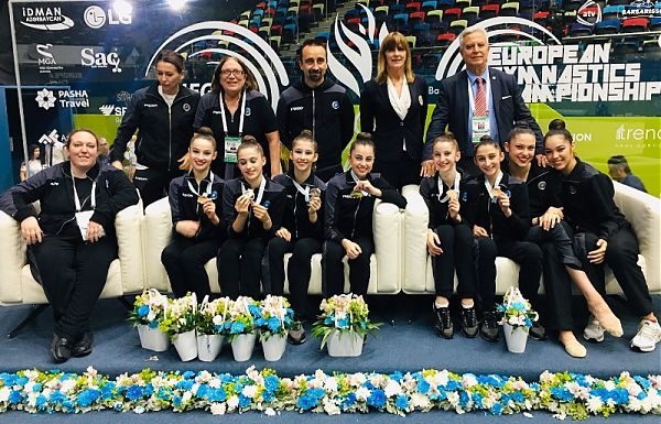 TEAM AZZURRO JUNIOR DI BRONZO A EUROPEI RITMICA