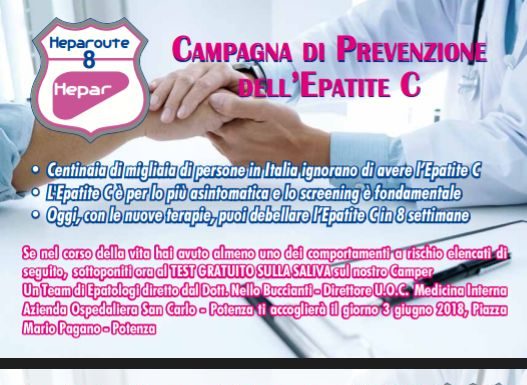 EPATITE C, A POTENZA CAMPER PER DIAGNOSI PRECOCE