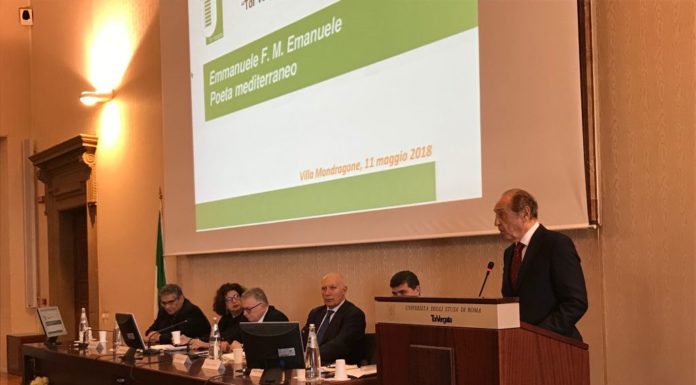 CELEBRATO EMMANUELE EMANUELE, POETA MEDITERRANEO