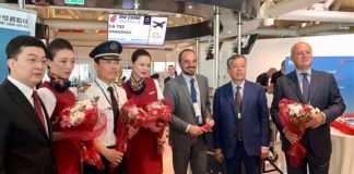 INAUGURATO IL NUOVO VOLO ROMA-HANGZHOU