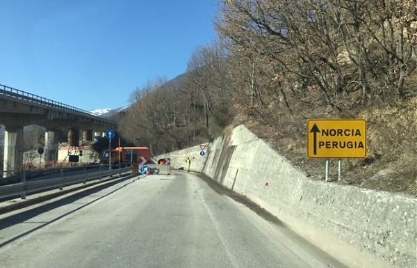 ANAS, NO LIMITI DI ORARIO SU NORCIA-ARQUATA