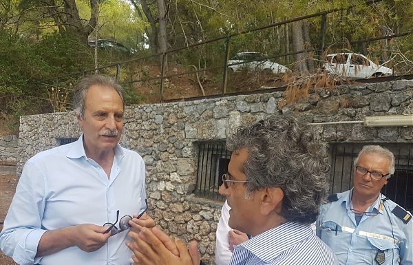 AVARIA A DEPURATORE, SOPRALLUOGO DI BARDI A MARATEA