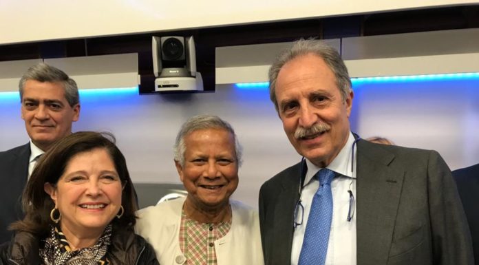 BARDI E SOLE INCONTRANO A ROMA PREMIO NOBEL MUHAMMAD YUNUS