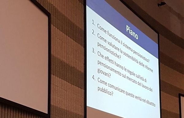 INCONTRO CON BOERI SUL SISTEMA DELLE PENSIONI