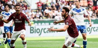CALHANOGLOU STENDE IL BRESCIA, IL MILAN VINCE 1-0