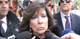 IL PRESIDENTE DEL SENATO IN VIA D’AMELIO