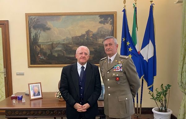 FORZE ARMATE, DE LUCA INCONTRA IL GENERALE TOTA