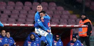 NAPOLI BATTE LAZIO 2-1 E VA A -6 DALLA JUVENTUS
