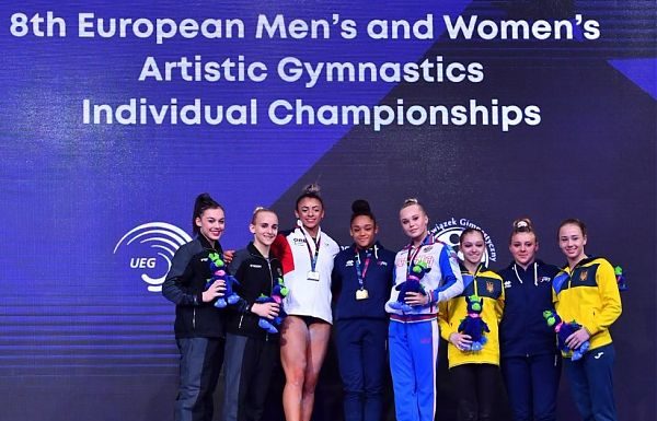 EUROPEI ARTISTICA. ORO ALL AROUND ALLA FRANCESE DOS SANTOS