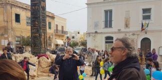 STRISCIONE PER LA PACE A LAMPEDUSA