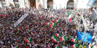 FDI E LEGA IN PIAZZA CONTRO IL NUOVO GOVERNO