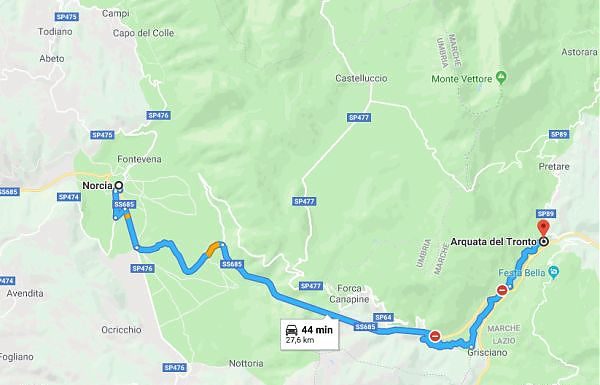 RIAPRE COLLEGAMENTO NORCIA-ARQUATA