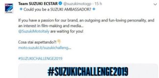 OLTRE 500 CANDIDATURE PER NUOVO AMBASSADOR SUZUKI