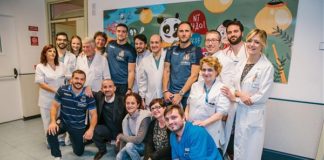 NAZIONALE RUGBY IN VISITA AL POLICLINICO GEMELLI