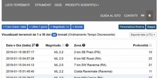 FORTE SCOSSA NELLA NOTTE A RAVENNA