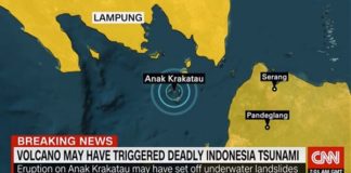 INDONESIA, TSUNAMI FA CENTINAIA DI MORTI E FERITI