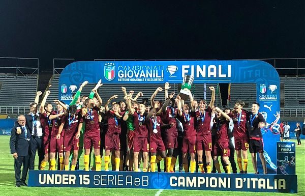 ROMA CAMPIONE D’ITALIA UNDER 15, 2-0 AL MILAN