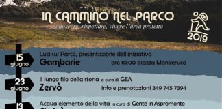 “IN CAMMINO NEL PARCO”, PRIMA ESCURSIONE A ZERVÒ”