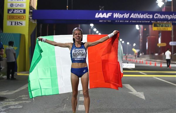 ELEONORA GIORGI BRONZO MONDIALE NELLA 50 KM MARCIA