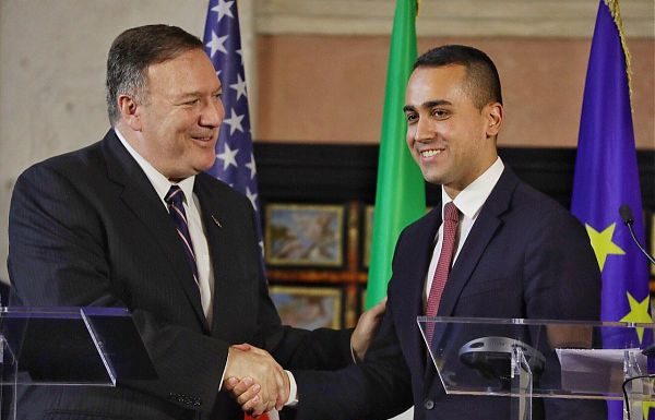 ITALIA-USA, DAZI E LIBIA AL CENTRO DEL COLLOQUIO DI MAIO-POMPEO