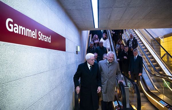MATTARELLA VISITA LA NUOVA METRO “ITALIANA” DI COPENAGHEN