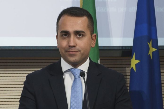 LUIGI DI MAIO MINISTRO DEGLI ESTERI E DELLA COOPERAZIONE INTERNAZIONALE