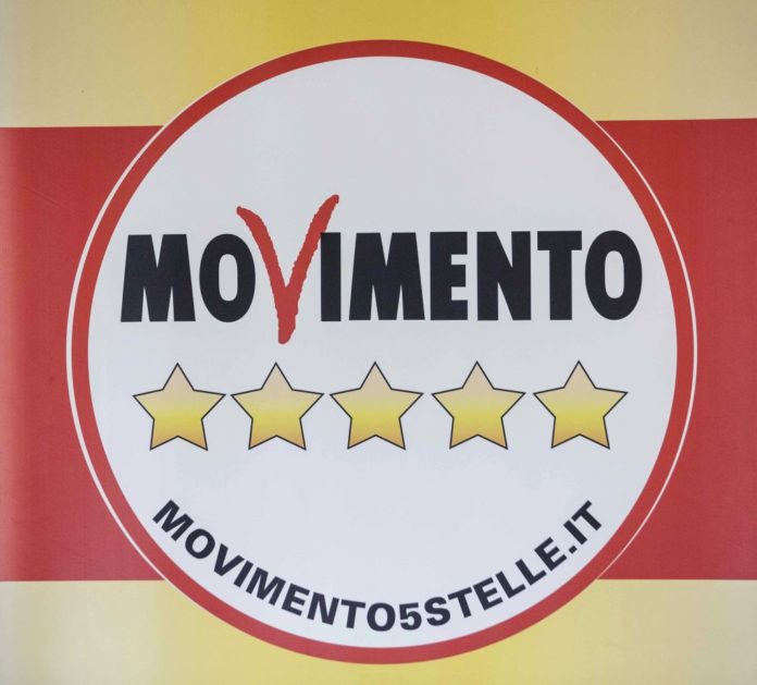 LOGO SIMBOLO DEL MOVIMENTO CINQUE STELLE 5 M5S