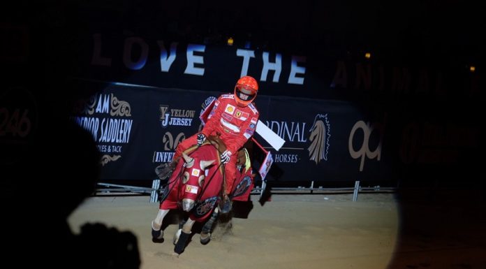 GINA SCHUMACHER A VERONA, OMAGGIO A PAPÀ MICHAEL A FIERACAVALLI