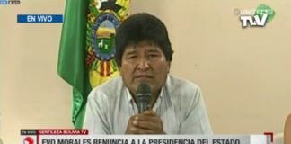 BOLIVIA, MORALES SI DIMETTE