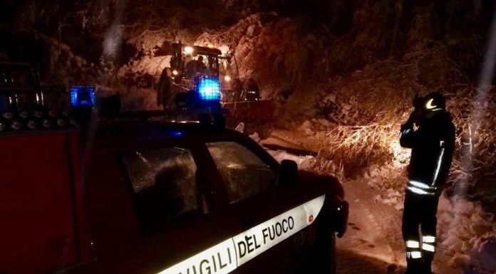 MALTEMPO, 2200 INTERVENTI DEI VIGILI DEL FUOCO