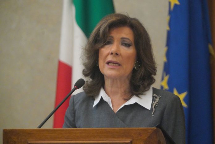 MARIA ELISABETTA ALBERTI CASELLATI PRESIDENTE DEL SENATO DELLA REPUBBLICA