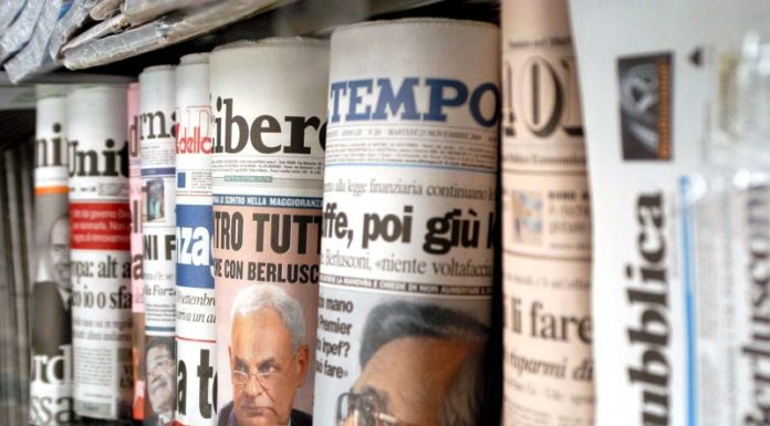 EDITORIA, 2019 NERO PER GIORNALI E PERIODICI