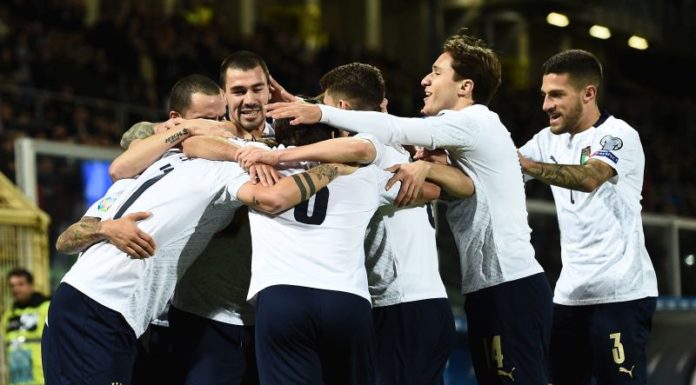 L’ITALIA GUADAGNA 2 POSIZIONI NEL RANKING FIFA, AZZURRI 13ESIMI