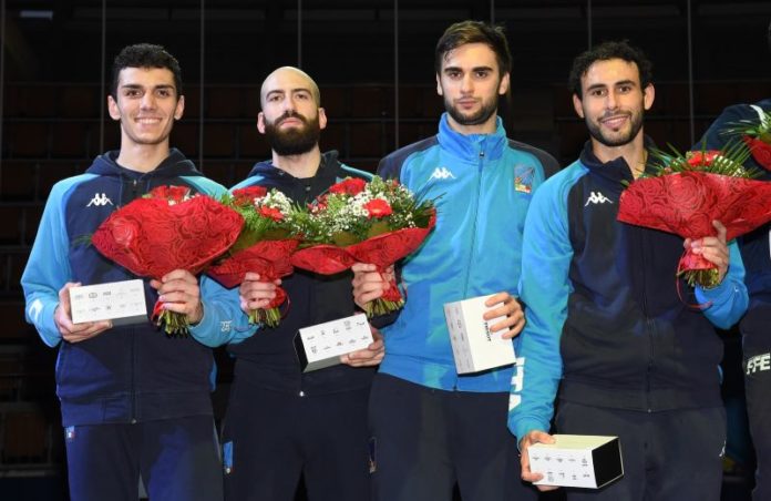 ITALIA Secondo posto Spada maschile BERNA