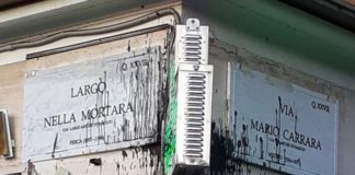 ROMA, IMBRATTATE LE TARGHE DELLE STRADE ANTIFASCISTE